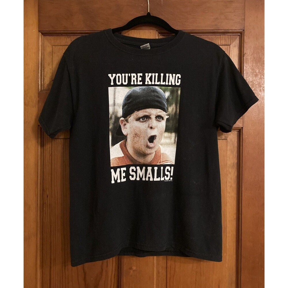 Sandlot You're Killing Me Smalls Youth Boys L Gildan Cotton Black Graphic TShirt